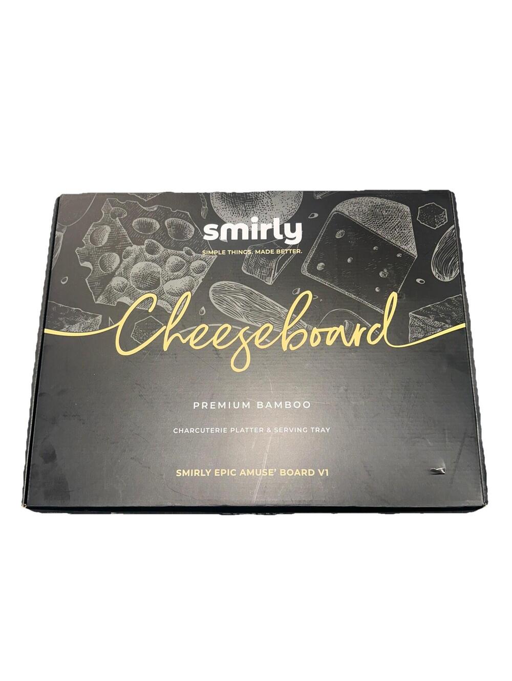 Large Bamboo Cheese Board for Serving-House Warming Gifts